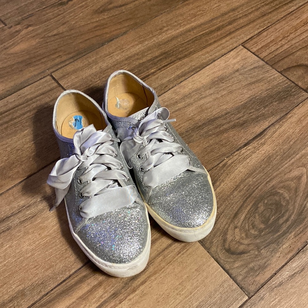 Dirty laundry tennis shoes